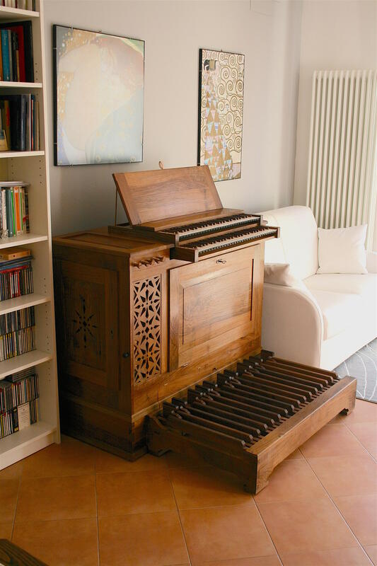 Truhenorgel - organo cassapanca 5/II+P