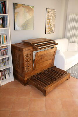 Truhenorgel - organo cassapanca 5/II+P